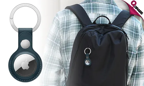 Apple AirTag Leather Key Ring!